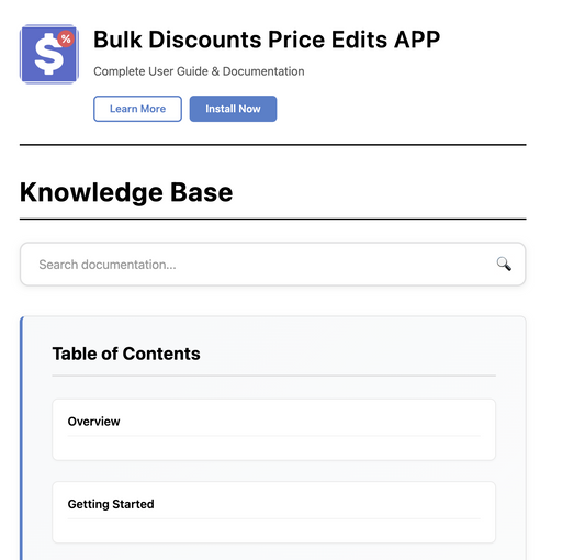 Shopify Bulk Discounts & Price Editor
